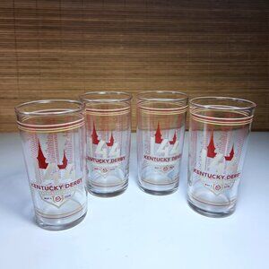 Kentucky Derby Julep Drinking Glasses 144th Churchill Downs 2018 Lot of 4